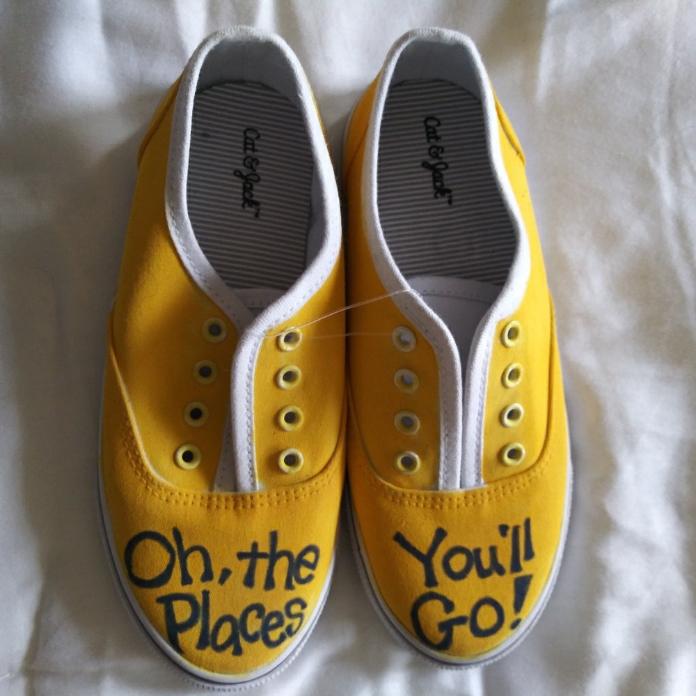 Cat & Jack "Oh the Places you'll Go" Sneakers